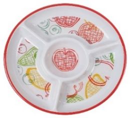 24 pieces Bh Melamine Tray Chip&dip 13in Fruit - Serving Trays
