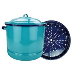 Enamel Steamer Pot 34qt Lid&trivet - Pots & Pans