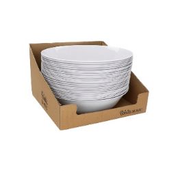 24 pieces Bh Melamine Bowl 11.75in White Pdq - Kitchen Bowls