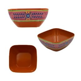 24 pieces He Melamine Sq Bowl Tala Clay 5.90in - Kitchen Bowls