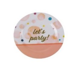 96 pieces Bh Melamine Salad Plate 7.87in L-Party - Plastic Bowls and Plates