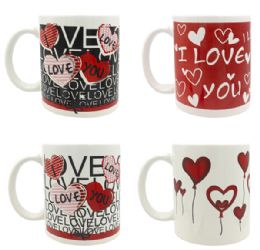 24 pieces Bh Stoneware Mug V-Day Ily 11oz - Coffee Mugs