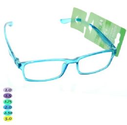 300 of Teal Reading Glasses Asst Diopters