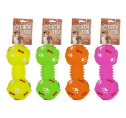 144 pieces Bp Squeaky Bone Chew Toy Asst Colors - Pet Toys