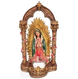 12 pieces Our Lady Of Guadalupe Poly Figurine - Religious Decor