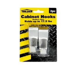 48 pieces Toolshed  Ss 2pc Cabinet Hooks - Hooks