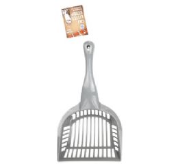 72 pieces Bp Cat Litter Scoop Md 10.5in Plast Gray - Pet Accessories