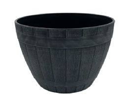 15 pieces Bh Plastic Flower Pot Grey 9.8x7in - Garden Planters and Pots