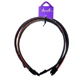 48 pieces Dcnl 3 Count Studded Headbands - Headbands