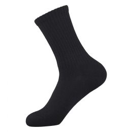 216 Packs Knocker Men's Half Cushioned Crew Socks With Arch Support And Mesh Black Size 09-11 - Men's Socks For Donation