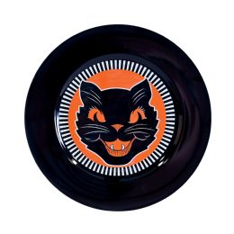 12 pieces Vintage Halloween Black Cat Platter - Halloween