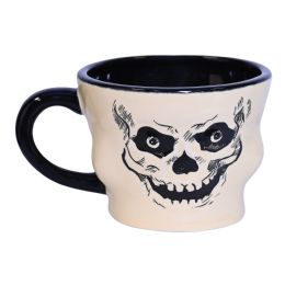 6 pieces Vintage Halloween Ceramic Skull Mug - Halloween