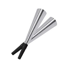 48 pieces Pkgd Sparkling Silver Horns - Store