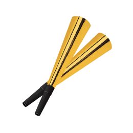 48 pieces Pkgd Sparkling Gold Horns - Store