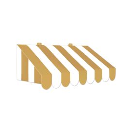 48 pieces 3-D Gold & White Awning Wall Decoration - Photo Prop Accessories & Door Cover