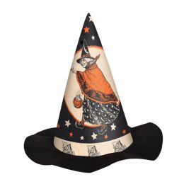 12 pieces Vintage Halloween Felt Witch Hat - Halloween