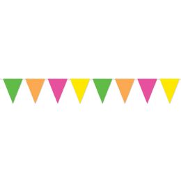 288 pieces Neon Pennant Banner - Party Banners