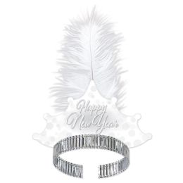 50 pieces Whiteout New Year Tiara - New Years
