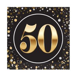 144 pieces "50" Luncheon Napkins - Tissue Paper