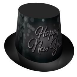 25 pieces Blackout New Year HI-Hat - New Years