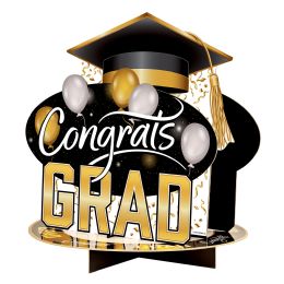12 pieces 3-D Congrats Grad Centerpiece - Party Center Pieces