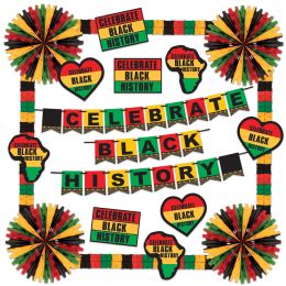 12 pieces Black History Decorating Kit - Photo Prop Accessories & Door Cover