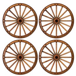 144 pieces Wagon Wheel Cutouts - Photo Prop Accessories & Door Cover