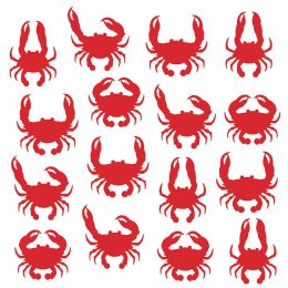 144 pieces Crab Cutouts - Photo Prop Accessories & Door Cover