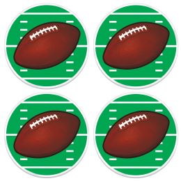 12 pieces Plastic Football Placemats - Placemats