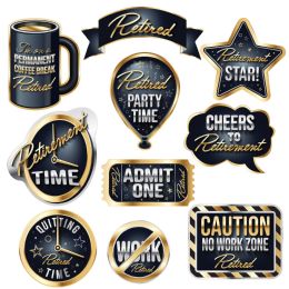 168 pieces Happy Retirement Photo Fun Signs - Photo Prop Accessories & Door Cover