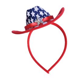 12 pieces Patriotic Cowboy Hat Headband - Cowboy & Boonie Hat