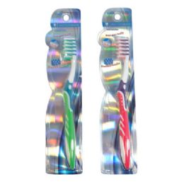 36 pieces Toothbrush Adult Soft Bristle W/gum Massager 3ast/hba Blister - Toothbrushes and Toothpaste