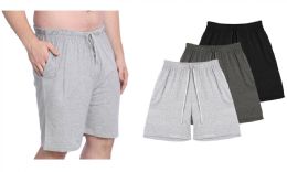 36 Pieces Men's Knit Pajamas Short Assorted Colors And Sizes - Mens Pajamas