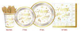 144 Packs New Year Tableware Set - New Years