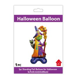 12 Pieces Halloween Stand Foil Balloon Witch - Halloween