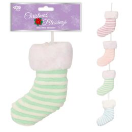 36 Pieces Christmas Ornament Striped Socks - Christmas Ornament