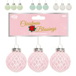 36 Pieces 3-Piece Christmas Balls Woven - Christmas Ornament