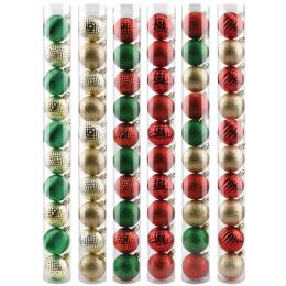 72 Pieces 10-Count Christmas Balls 3cm - Christmas Ornament