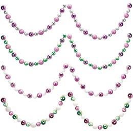 12 Pieces Christmas Ball Garland Green And Purple 5 And 6cm - Christmas Ornament