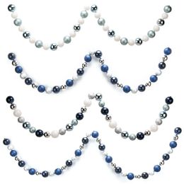 12 Pieces Christmas Ball Garland Silver And Blue - Christmas Ornament