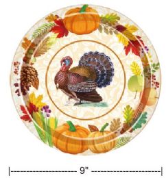 36 Pieces 50pcs 9inch Thanksgiving Paper Plate - Thanksgiving