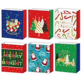 96 Pieces Christmas Gift Bag 19.5x29x7 - Gift Bags Christmas