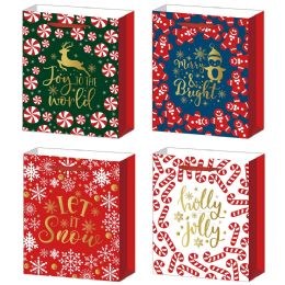 96 Pieces Christmas Gift Bag Xlarge - Gift Bags Christmas