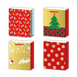 96 Pieces Christmas Gift Bag Xlarge - Gift Bags Christmas