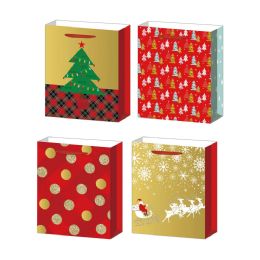 96 Pieces Christmas Gift Bag Xlarge - Gift Bags Christmas