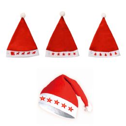 72 Pieces 72 Christmas Led Hat 3 Designs - Christmas Novelties