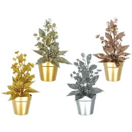 48 Pieces Christmas Potted Plant Decoration - Christmas Novelties