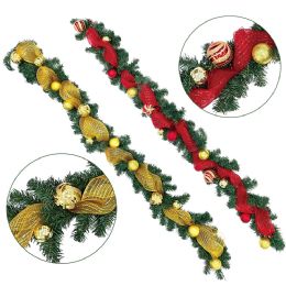 12 Pieces Christmas Garland Gold And Red - Christmas Decorations