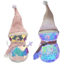9 Pieces Led Acrylic Snowman Decoration - Christmas Novelties