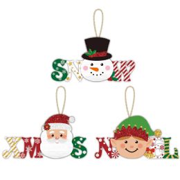 36 Pieces Christmas Hanging Decoration With Christmas Text - Christmas Decorations